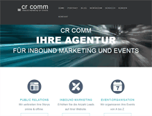 Tablet Screenshot of crcommunications.ch